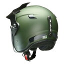 リード工業 RAZZO-V(ラッツォファイブ) ジェットヘルメット XL((61-62cm未満) マットグリーン