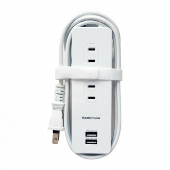 電源タップ AC4 USBA2 3A 1.2m AC-045
