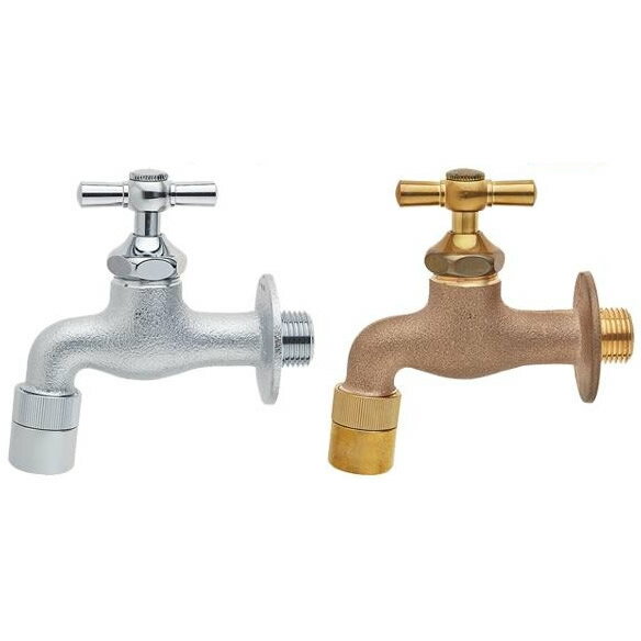 三栄水栓 SANEI ガーデン水栓 一文字ハンドル ゴールド・Y1811B-13