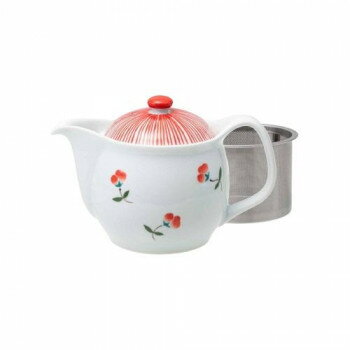 西海陶器 波佐見焼 風花 SSポットU 赤 20426