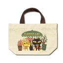 糸井忠晴 コットン ランチバッグ「FLOWER CAT」 IT-01034(3)