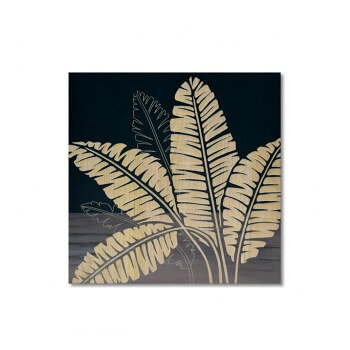 ウッド スカルプチャー アート「バナナリーフ」 BK+NP SA-15094 [ラッピング不可][代引不可][同梱不可]