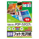 サンワサプライ カラーレーザー用フォト光沢紙 厚手 A4 100枚 LBP-KAGNA4N-100