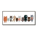 アートフレーム ベッキー ソーンズ「ピクニック キャット3」 BT-05501