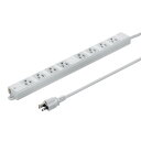 サンワサプライ 工事物件タップ 3P 8個口 2m TAP-KS8N-2