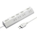 サンワサプライ 節電タップ 2P 4個口 2m ホワイト TAP-S29-2W