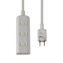 ELPA 扉付タップ 4個口5m WBT-N4050B(W)