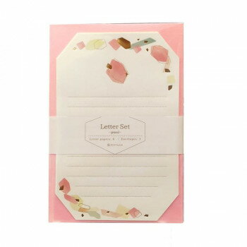 ゼットアンドケイ レターセット ジュエル ピンク 63-055