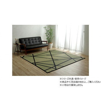 ラグ い草 モダン 日本製 ウレタン 抗菌防臭 約191×250cm ナチュラル 1051480183904 [ラッピング不可][代引不可][同梱不可]