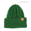 ニット帽 ラベルワッチ ブライトグリーン 10623621074