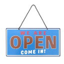 メタルOPEN/CLOSEサイン RESUME TIME BR/BL DE057576