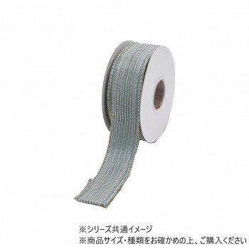 ワイヤーリボン GILTTER DORI TRIM DUPION RIBBON AQ 3.8cm 9600090AQ
