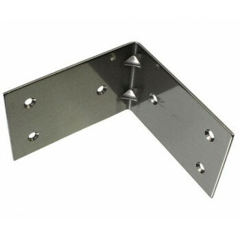 ハイロジック F-714 ステンエクボアングル 90mm ネジ穴タイプ 16714