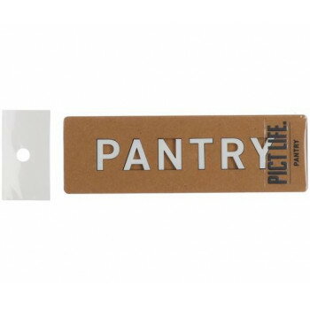 ハイロジック 24788 表札 プレート PICT LIFE. PANTRY 白 1枚入