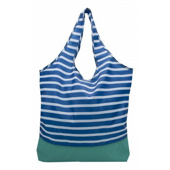 PASSO エコバッグ パターン (L) NAVY BORDER A412NVB