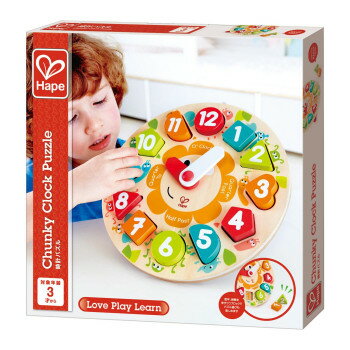 Blocks - カワダ Hape E1622A 時計パズル