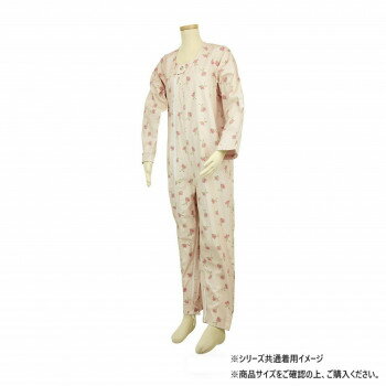 幸和製作所 テイコブ(TacaoF) エコノミー上下続き服 花柄クリーム Mサイズ UW01-CR-M