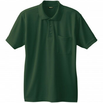 桑和 50397 半袖ポロシャツ(胸ポケット付き) 3Lサイズ アーミー(82) SOWA