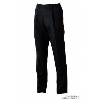 桑和 9522-09 スラックス(ワンタック.脇ゴム) 5Lサイズ ブラック(4) SOWA