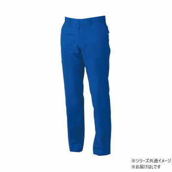 桑和 9669-99 スラックス(ノータック.脇ゴム) Lサイズ ブルー(8) SOWA