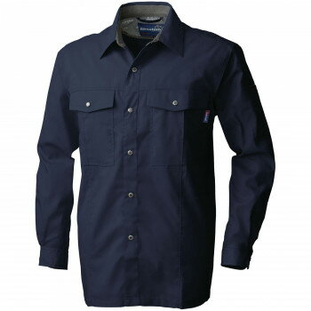 桑和 615 長袖シャツ 4Lサイズ ネイビー(1) Absolute GEAR