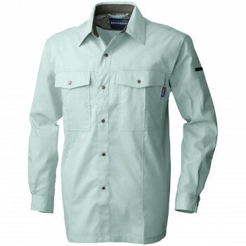 桑和 615 長袖シャツ Lサイズ モスグリーン(107) Absolute GEAR