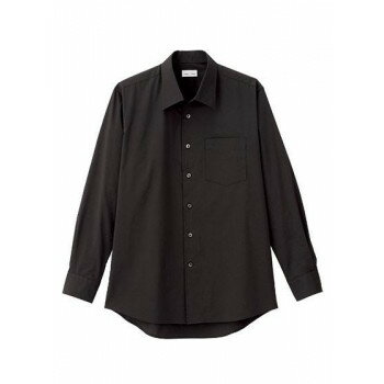 ボンマックス FB5043M メンズ開襟長袖シャツ ブラック (16) サイズ:S FACEMIX