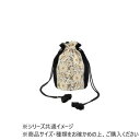 インド刺繍リボン丸底巾着バッグ チャコール 13124795115