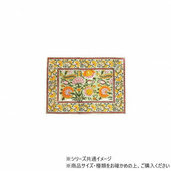 ランチマット ブロックプリント マリーゴールド 11723911115