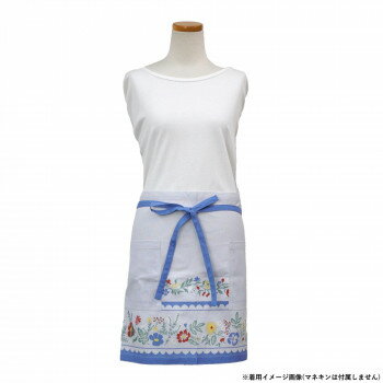 フレンズヒル ギャルソンエプロン フルールマルシェ グレイ ZS-122-21