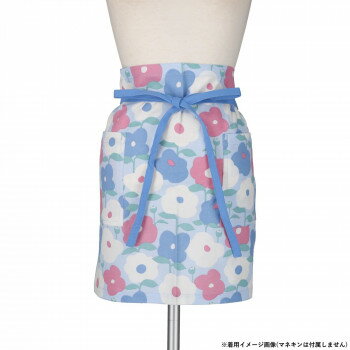 フレンズヒル ギャルソンエプロン メレ ブルー ZS-121-21