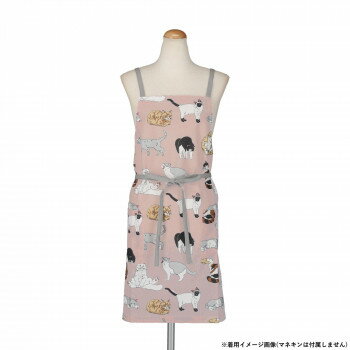 Gingham Aprons - フレンズヒル ショートエプロン キャットフィーリング ピンク ZS-132-20