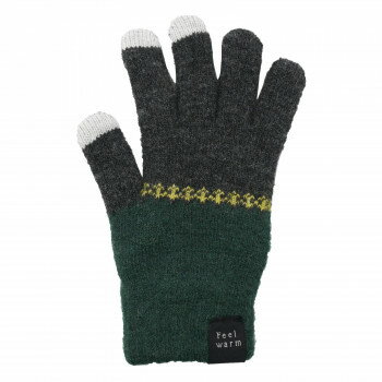 フレンズヒル 手袋(5本指タイプ) ニッティ グリーンVW-266-525