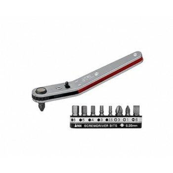 アネックスツール ANEX オフセットラチェットDV ビット9本 20984