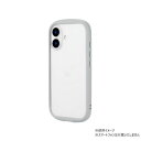 iPhone16 Cleary耐衝撃ハイブリッドケース ライトグレー LN-IM24PLCLGY(2)