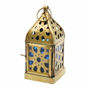 モロッカン キャンドルホルダー S オリエンタルブルー 16024833062