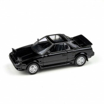 JADI トヨタ MR2 MK1 85 メタリックブラック ライトオープン RHD 1/64スケール PA65421