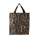 優美社 1562-01 Porta Fortuna (ポルタ フォルチューナ) プリント手提げ ブラウン(4)