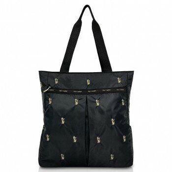 Shopping Bags, Ecology Bags - 優美社 4918-00 Ferlieden （フェアリーデン） 猫刺繍縦型ファスナートートバッグ ブラック