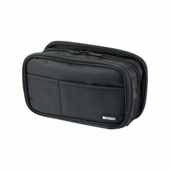 LIHIT LAB.(リヒトラブ) Designed for arrangement ペンケース ブックタイプ トリプル ジェットブラック A-7556-124