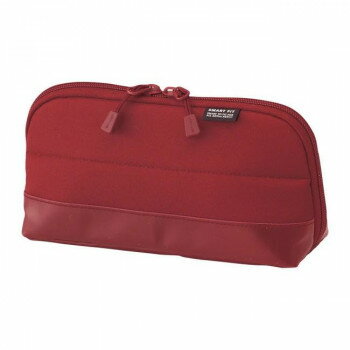 LIHIT LAB.(リヒトラブ) ACTACT ワイドオープンペンケース レッド A-7688-3