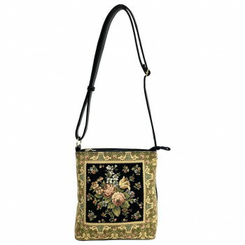 優美社 6013-00 ゴブラン織（ごぶらんおり） ショルダーバッグ ブラック...