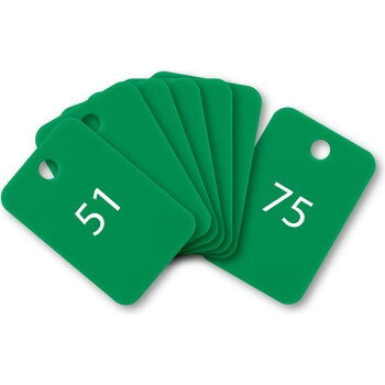 オープン工業 スチロール番号札 51〜75 緑 BF-56-GN