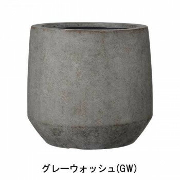 グリーンポット 植木鉢 ベルベット ラウンド グレーウォッシュ 31cm AN-BR3128GW