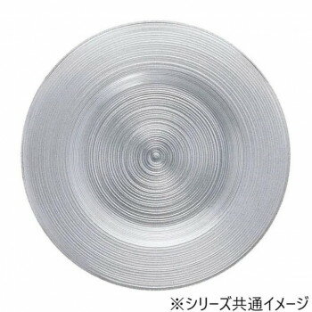 福井クラフト 23cmトライタンリムプレート 銀パール 40390116