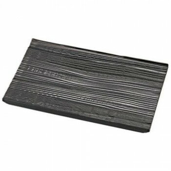 福井クラフト 流木盛皿(小)いぶし銀塗 270*124*22 51523870