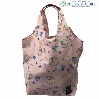 優美社 0617-00 （ピーターラビット(TM)） くり手型 Mサイズ コンパクト収納エコバッグ ピンク