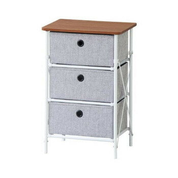 東谷 簡単組立チェスト3D グレー LFS-701GY [ラッピング不可][代引不可][同梱不可]