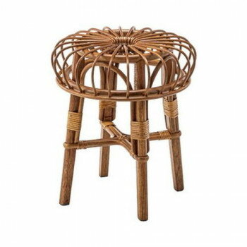 東谷 ラタンスツール ブラウン NRS-504 [ラッピング不可][代引不可][同梱不可]