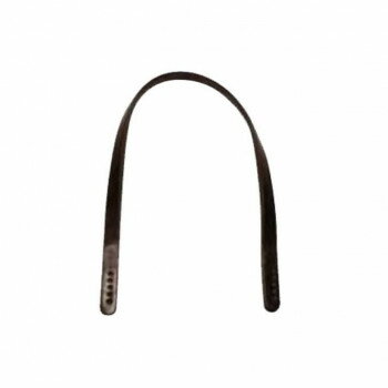 ソウヒロ joint クラフトパーツ 本革持ち手 2本手 約1cm幅×40cm 850/黒 JTM-K14